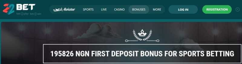 22bet welcome bonus