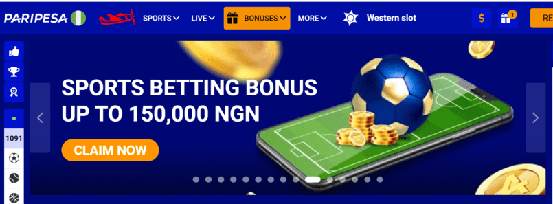 Paripesa new player bonus